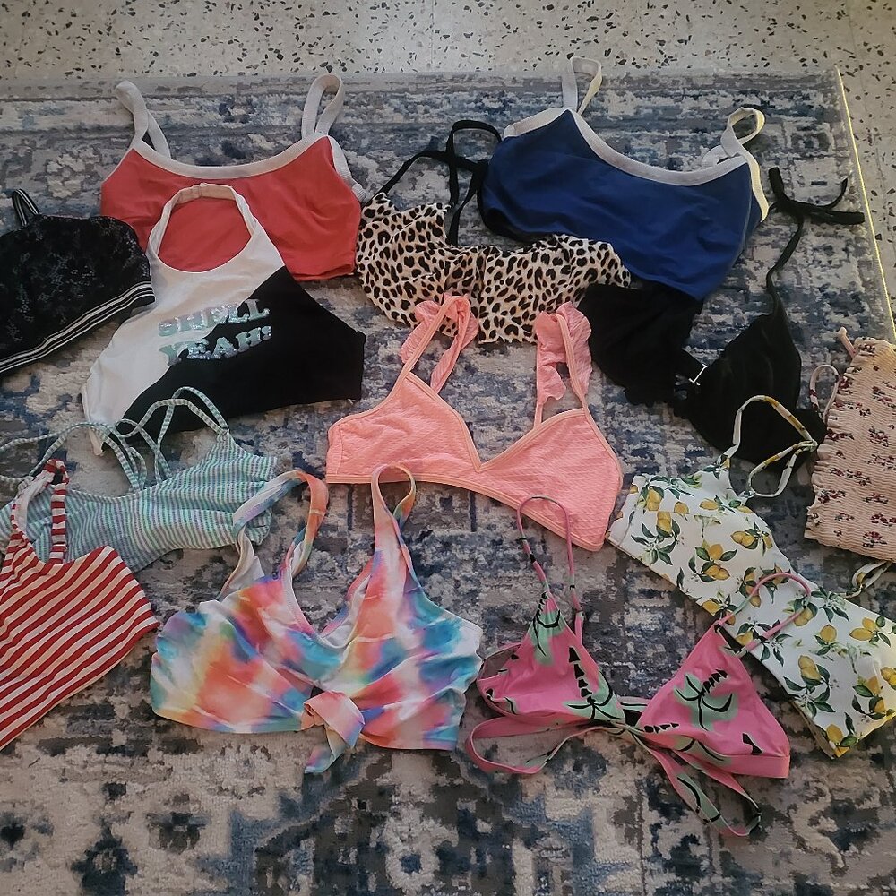 MEDIUM Bikini top and bottom bundle Victoria Secret, Shade and shore, AE